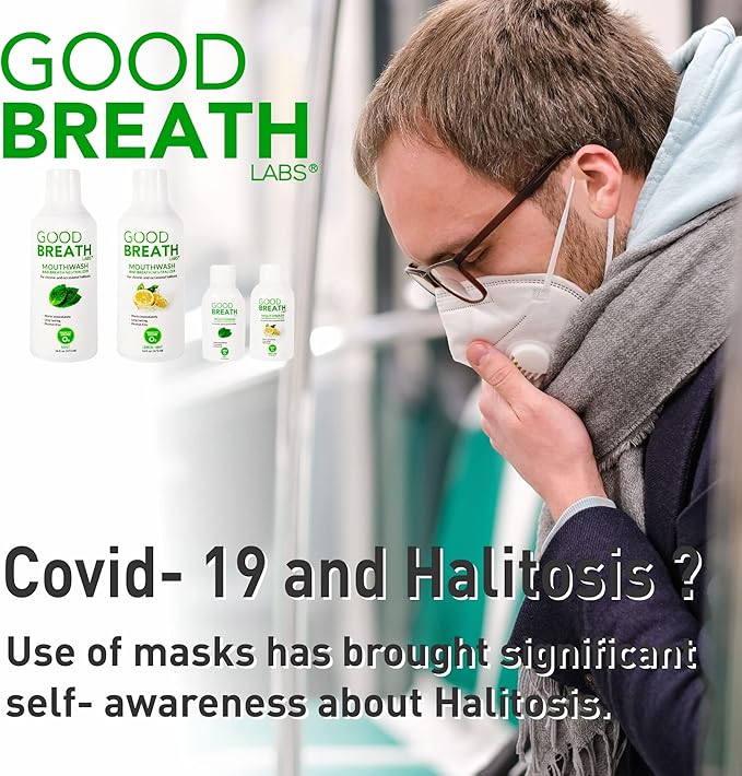 Goodbreath Mouthwash - Mint Mouth Rinse for Chronic Halitosis - New Ozone Technology Oral Rinse - Halitosis Treatment & Bad Breath Neutralizer - Mouthwash for Gum Diseases - Alcohol-free | 6 Pack,2 Oz