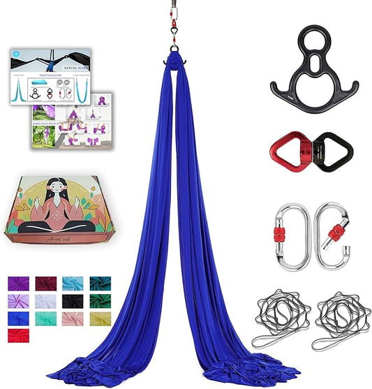 Aerial Silks 11 Yards Aerial Silks For Home Aerial Yoga Swing Aerial Yoga Hammock Swing Aerial Silk For Gymnastics-StrideForce Fitness
