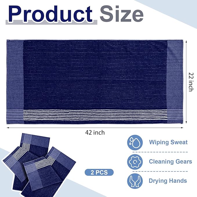 Mixweer Caddy Golf Towel 22" x 42" Large Caddy Towel Camping Sport Towels Cotton Soft Towels for Man Golf Lovers-StrideForce Fitness