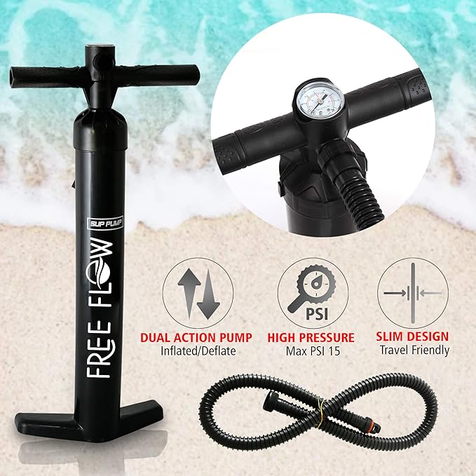 SereneLife Inflatable Stand Up Paddle Board with Premium SUP Accessories – Wide Stable Design with Non-Slip EVA Deck Pad for Adults and Youth of All Skill Levels-StrideForce Fitness