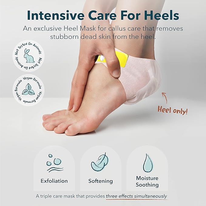 Purederm Exfoliating Heel Mask (1 Pair) – Heel Peeling Masks Gently Remove calluses from Your Heel-StrideForce Fitness