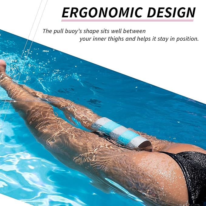 Sunlite Sports EVA 5-Layer Pull Buoy Leg Float - Pool Training Aid, Legs and HIPS Support for Adults, Kids, and Beginners, for Swimming Stroke-StrideForce Fitness