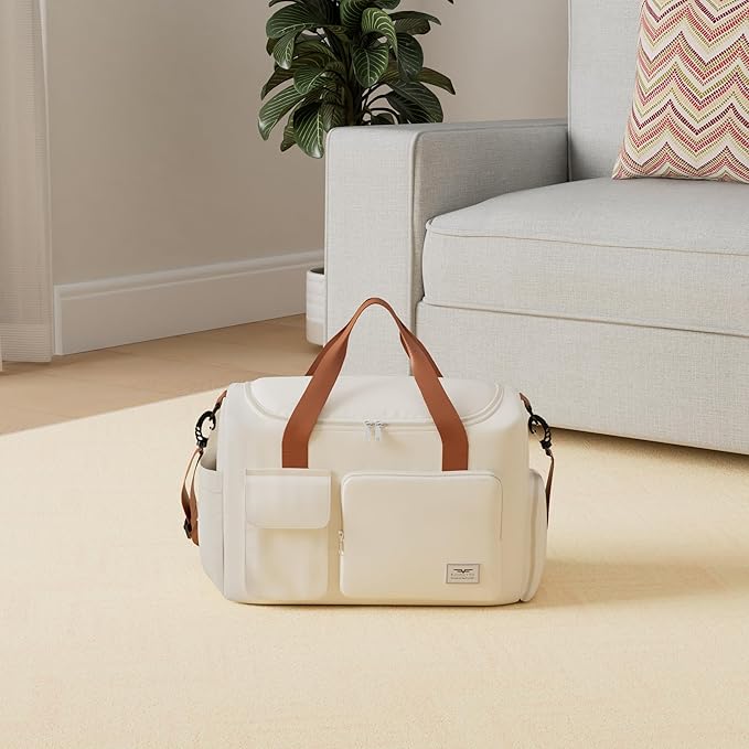 FIORETTO Women's Gym Duffle Bag with Shoes Compartment, 37L Capacity, Ideal for Travel, Gym, Sports, Duffel, Weekender-StrideForce Fitness