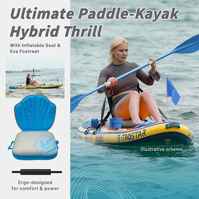 Journey 11'6" / 11'×34" / 11'×35" Extra Wide Paddle Board, One-Stop Premium SUP Board Accessories, Tailored Fins, Stable Inflatable Stand Up Paddle Boards for Youth/Adults of All Skill Levels-StrideForce Fitness