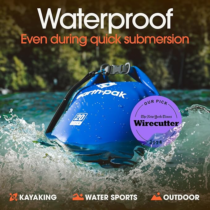 Earth Pak Waterproof Dry Bag - Roll Top Waterproof Backpack Sack Keeps Gear Dry for Kayak with Waterproof Phone Case-StrideForce Fitness