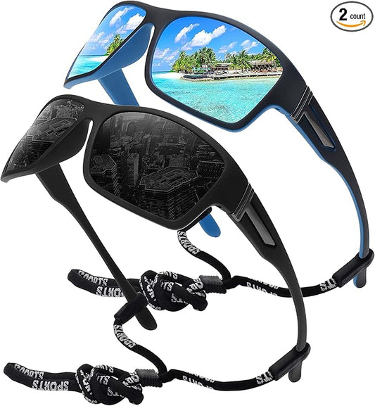 STORYCOAST Polarized Sports Sunglasses for Men Women Unbreakable Frame Cycling Fishing Driving-StrideForce Fitness
