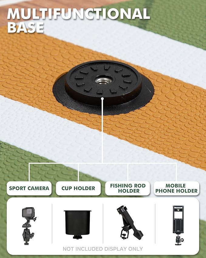 11'6"x35" Inflatable Paddle Board, 450lbs Extra Wide Stand Up Sup Board for Adults, Blow Up Paddleboard Kayak Non-Slip Stable Deck Boat for Yoga Fishing Surf-StrideForce Fitness