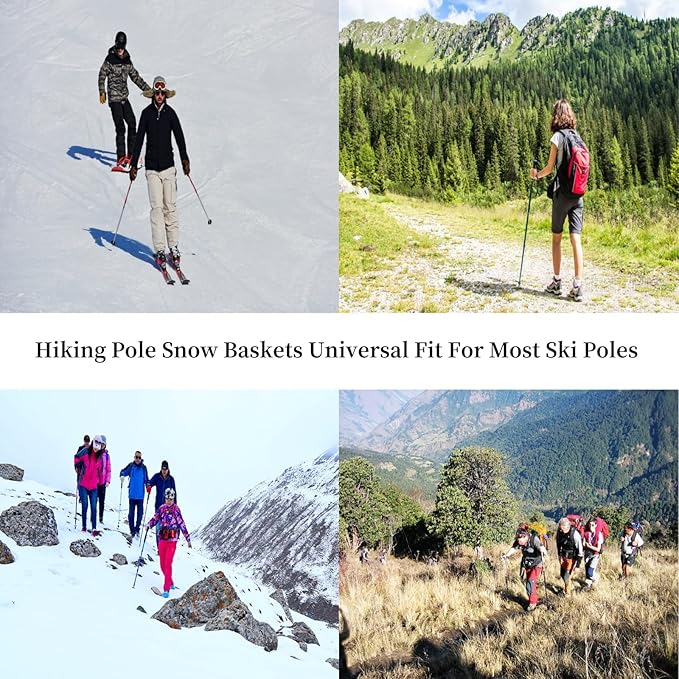 6pcs Walking Stick Tips, Replacement Rubber Tips for Walking Sticks, Trekking Pole Tips Baskets Hiking Pole Tips Feet Shock Absorption Rubber Cane Tips 11mm Diameter Survival Hiking Stick Accessories-StrideForce Fitness