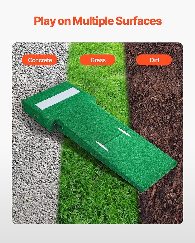 VEVOR Pitching Mound, Baseball Game Mound, Indoor/Outdoor Pitching Practice and Training Equipment, Softball Pitching Aids with Antifade Turf and Pitching Rubber-StrideForce Fitness
