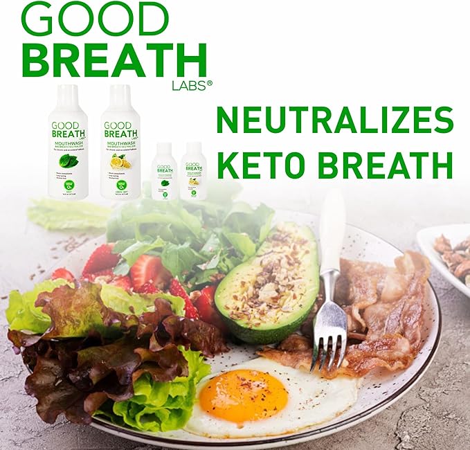 Goodbreath Mouthwash - Mint Mouth Rinse for Chronic Halitosis - New Ozone Technology Oral Rinse - Halitosis Treatment & Bad Breath Neutralizer - Mouthwash for Gum Diseases - Alcohol-Free | 16 Oz