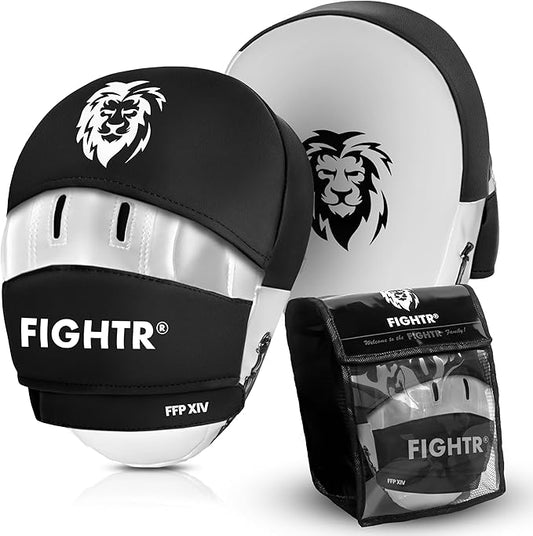 FIGHTR® Premium Punching Mitts - Ideal Padding & Stability | Boxing Mitts for Martial Arts incl. Carry Bag | Focus Pads for Boxing, MMA, Muay Thai, etc.-StrideForce Fitness
