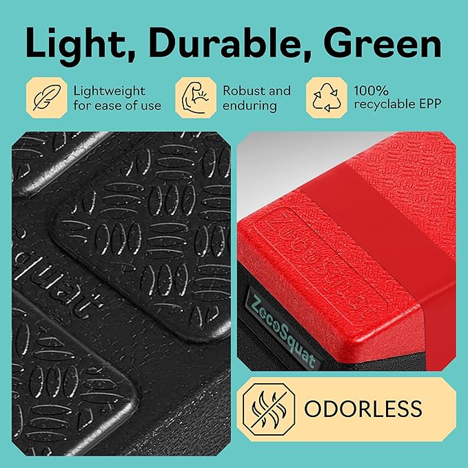 Squat Wedge - Squat Wedge Block 520 LBS Weight Capacity - Slant Board for Calf Stretching - Calf Stretcher Slant Board - yoga blocks-StrideForce Fitness