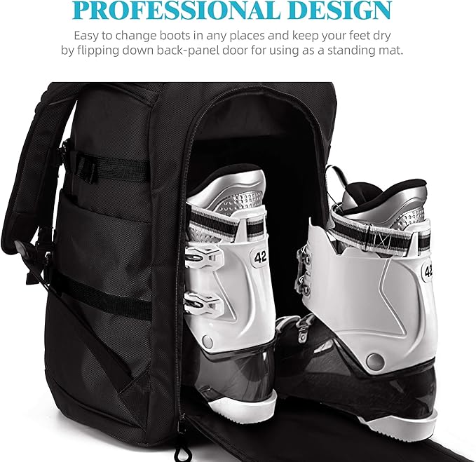Ski/Snowboard Boot Bag/Skating Bag | Excellent for Store and Transport Gear, Jacket, Helmet, Goggles, Gloves & Accessories-StrideForce Fitness