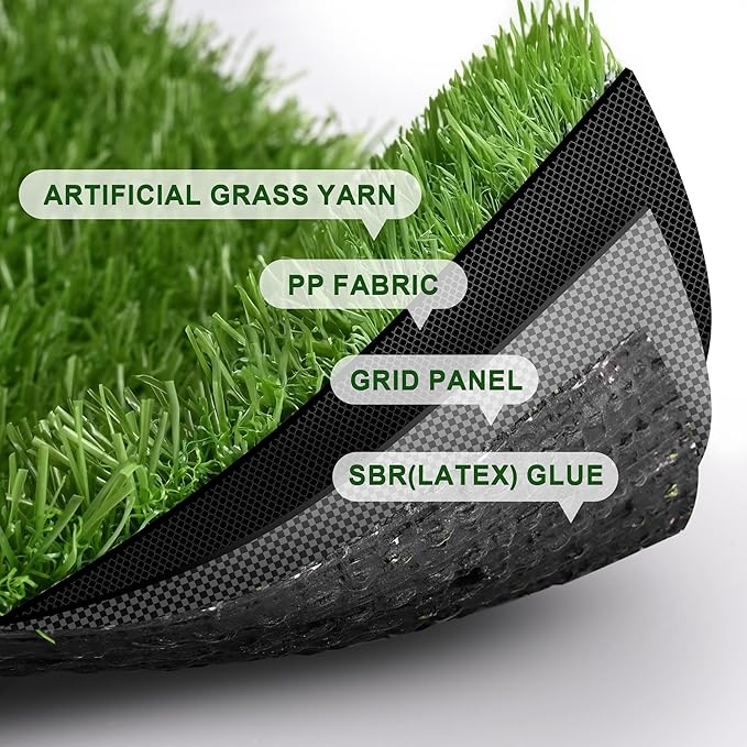 Yescom Sports Sled Strips Turf Gym Turf Flooring for Weight Sled Push Gym Equipment Outdoor Indoor Use 50'x3'(150 Sq.Ft) 0.8" H-StrideForce Fitness