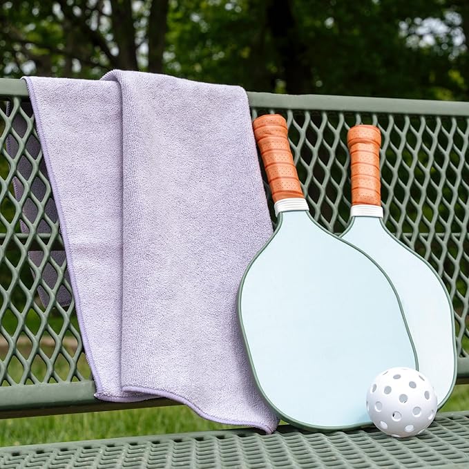 S&T INC. Microfiber Gym Towels, Yoga Towel for Home and Gym Bag, 16 Inch x 27 Inch, 6 Pack-StrideForce Fitness