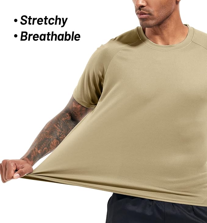 Boyzn 1, 3, 5 or 7 Pack Men's Workout Running Shirts, Dry Fit Moisture Wicking T-Shirt, Gym Athletic Short Sleeve Tee Shirts-StrideForce Fitness