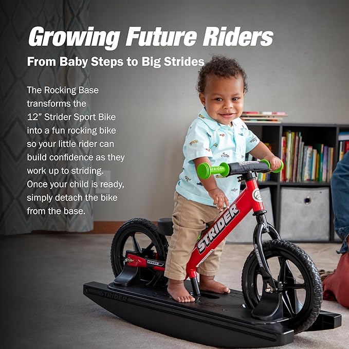 Strider 12” - Helps Teach Baby How to Ride a Balance Bicycle - for Kids 6 Months to 4 Years - Easy Assembly & Adjustments-StrideForce Fitness