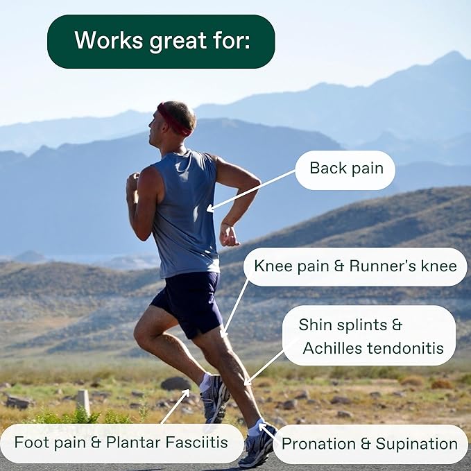 Fulton Men's Shock Absorbing Insoles with High Impact Arch Support - Custom Molding Cork Inserts Alleviate Plantar Fasciitis & Foot Fatigue- Athletic Running Insoles for Men (Men's Size 7.5-8)-StrideForce Fitness