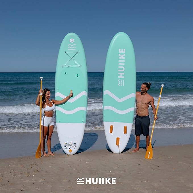 Inflatable Paddle Board for Adults with Accessories Included, Oar, Fins, Pump. Stand Up Paddleboard Great Stability and Resistance. 10’ x 33" x 5.9", Maximum Load 286 lb-StrideForce Fitness