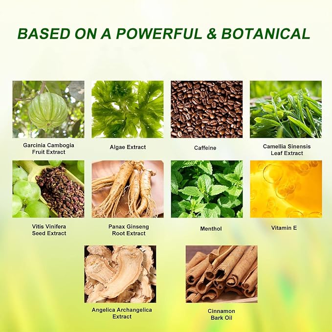 Neutriherbs Body Applicator with Wrap, Effective Nature Formula to Shape, Tone, Firm Body, Works for Belly, Stomach,Legs,Arms,Buttocks (5pcs)-StrideForce Fitness