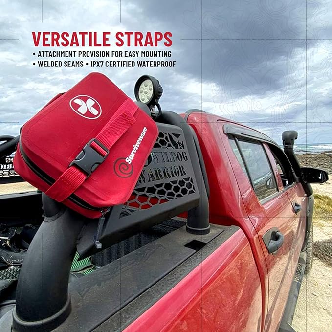 Surviveware 184 Pcs Waterproof Premium Survival First Aid Kit - Survival Emergency Preparedness for Travel Camping Gear, Survival Kit and Outdoor Emergencies - Survival Kit-StrideForce Fitness