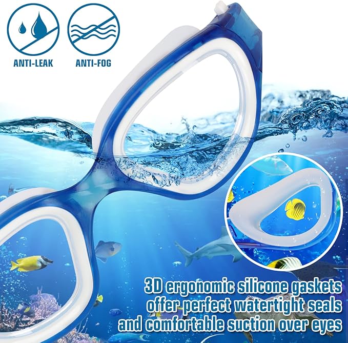 WIN.MAX Polarized Swimming Goggles Swim Pool Goggles Anti Fog Anti UV No Leakage Clear Vision for Men Women Adults Teenagers-StrideForce Fitness