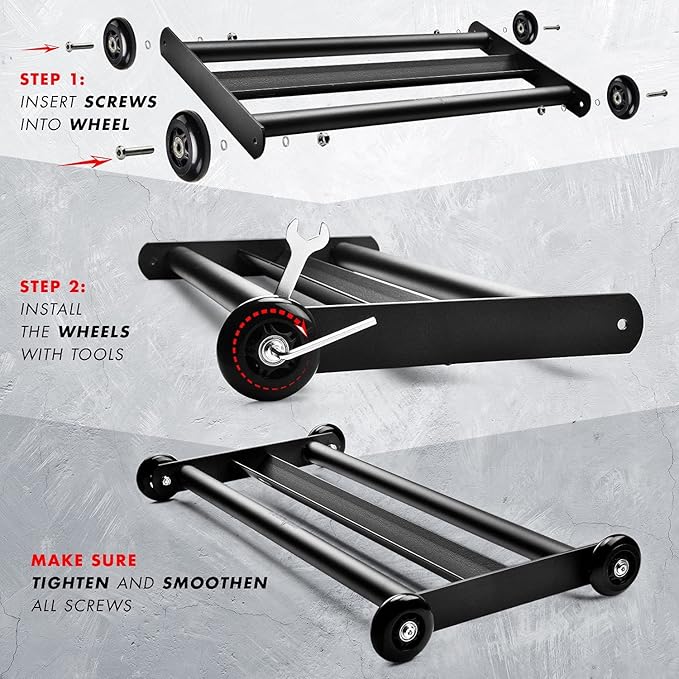 Yes4All Glute Ham Glider, Exercise Wheels for Home Gym Fitness, Glute Hamstring, Booty Building-StrideForce Fitness