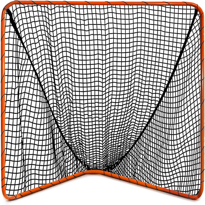 Velocity - Lacrosse Goal - Portable Steel Frame with Black Net, Perfect for Youth and Adult Training, Backyard Design-StrideForce Fitness