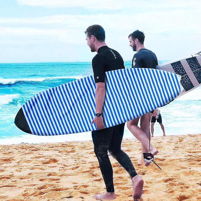UCEDER Surfboard Sock Cover,Lightweight Stretch Board Bag for Sun Protection,Foldable Surfboard Sock Sleeve Perfect for Travel and Transportation-StrideForce Fitness