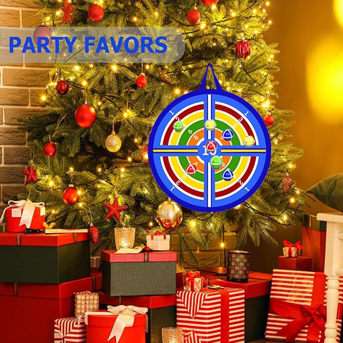 2 in 1 Basketball Hoop and Dart Board, 14" Dart Board for Kids, Basketball Hoop for Kids Toddlers, Sports & Outdoor Play, Birthday Gift Toys for 3 4 5 6 7 8 9 10 Year Old Boys Girls Kids, Party Favors-StrideForce Fitness