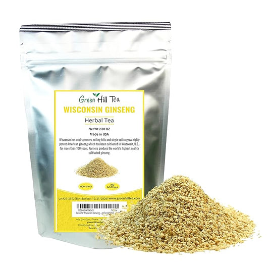 Genuine Wisconsin Ginseng Tea, A Refreshing Favourite beverage for Athletes – 2 Oz Bag-StrideForce Fitness