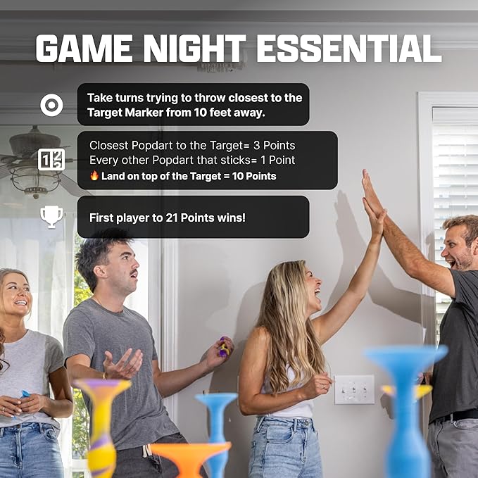 Popdarts Pro Pack (Blue and Green) - Indoor, Outdoor Suction Cup Throwing Game - Competition with a POP-StrideForce Fitness