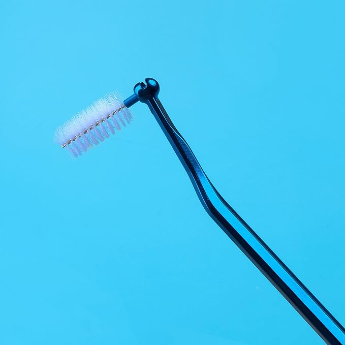 Curaprox Interdental Brush Holder UHS 475 – Blue Steel Handle with Universal Click-System | 1 Piece | Swiss Made