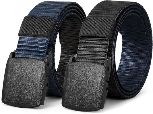 JASGOOD Nylon Canvas Breathable Military Tactical Men Waist Belt With Plastic Buckle-StrideForce Fitness