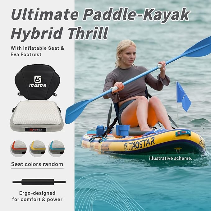 City Park 12'×35" Extra Wide Paddle Board with Seat, One-Stop Premium SUP Board Gears, Tailored 5 Fins, Stable Inflatable Stand Up Paddle Boards for Youth/Adults of All Levels-StrideForce Fitness