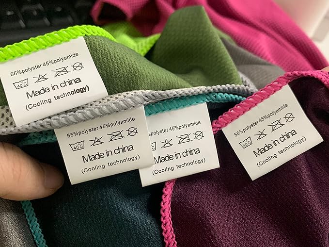 Sukeen 4Pack Cooling Towel (40"x12") for Neck and Face, Soft & Breathable Chilly Sports Towel, Quick-Drying Sweat Absorbing Cooling Neck Wraps with Cooling Tech. for Yoga, Sport, Running, Workout-StrideForce Fitness