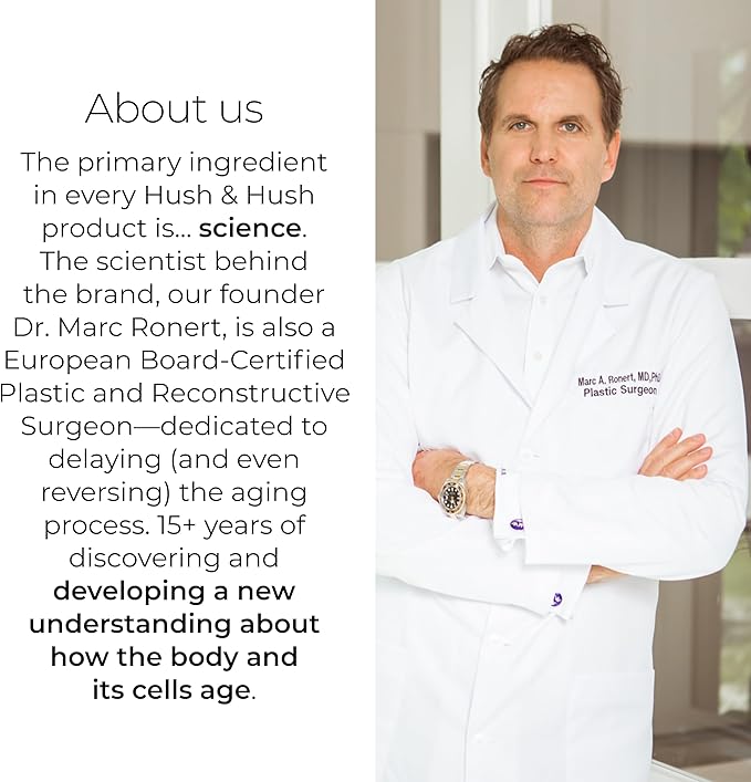 Hush & Hush TimeCapsule Multivitamin, Women's Multivitamin, Men's Multivitamin, Clean Nutraceuticals Supplements That Contains Hyaluronic Acid, Vitamin C, Zinc, Vitamin B12, Vitamin E - 60 Tablets-StrideForce Fitness