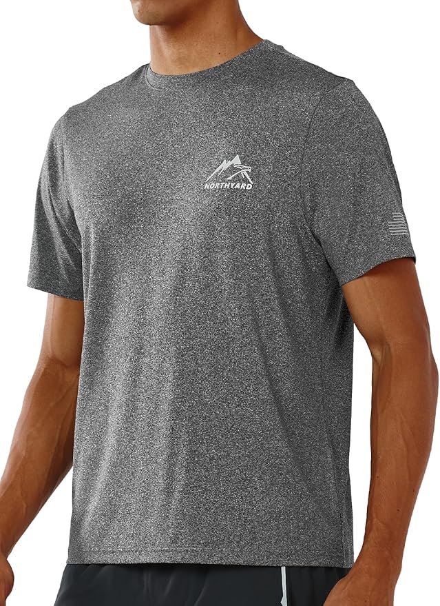 NORTHYARD Men's UPF 50+ Sun Protection Shirts Swim SPF UV Quick Dry Short Sleeve T-Shirts for Athletic Fishing Rash Guard-StrideForce Fitness
