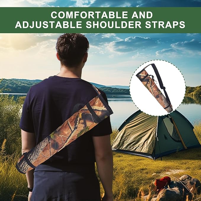 Archery Quiver Back and Hip Quivers Adjustable Arrow Backpack Bag Holder Side Hip Arrows Bag for Compound Recurve Bow Practice Target Hunting-StrideForce Fitness