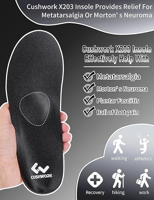 Metatarsalgia Insoles for Ball of Foot Pain,Morton's Neuroma,Arch Supports Insoles,Orthotic Insoles,Men Women Shoe Insert for Metatarsal,Foot Pain Relief-StrideForce Fitness