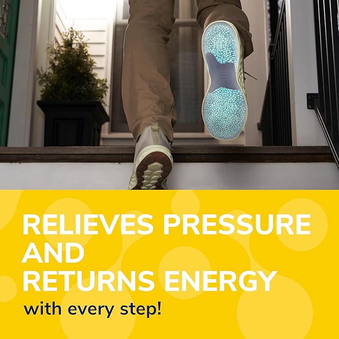 Dr. Scholl's 24-Hour Energy Multipurpose Insoles, Returns Energy with Every Step, Relieves Foot Pressure & Tired Achy Feet, Memory Foam & Gel Insert, Men's Shoe Size 8-14, 1 Pair-StrideForce Fitness