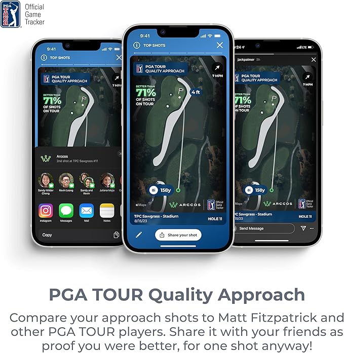 Arccos Smart Sensors: Automatic Golf Game Tracking System, A.I. Powered GPS Rangefinder & Smart Club Distances-StrideForce Fitness