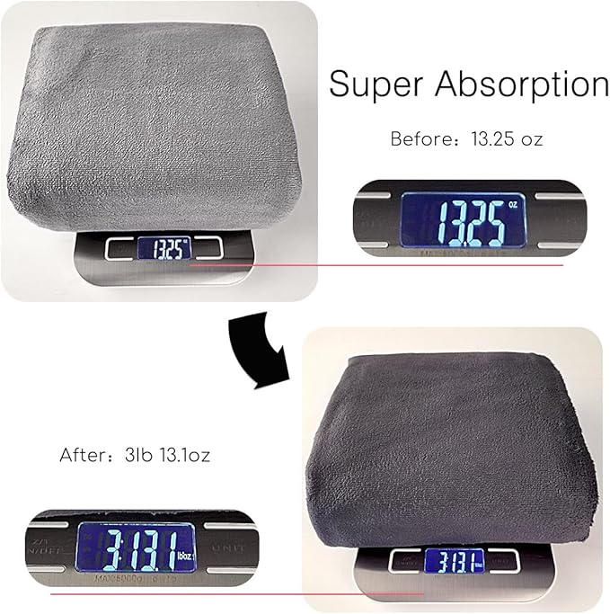 JML Microfiber Bath Towels, Bath Towel Set (6 Pack, 27" x 55") - Extra Absorbent and Fast Drying,Multipurpose Microfiber Towel for Bath, Beach, Pool, Sports, Yoga - Sky Blue-StrideForce Fitness