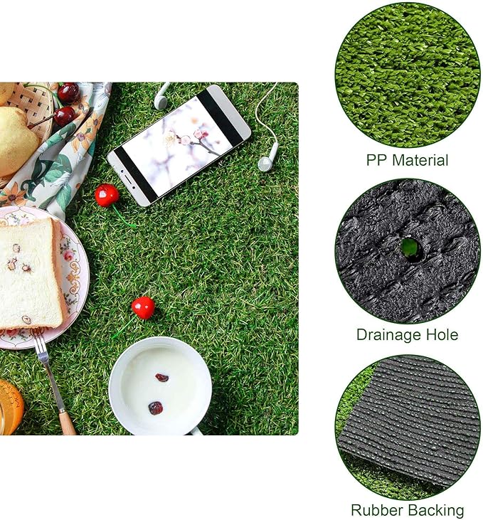 Yescom Sports Sled Strips Turf Gym Turf Flooring for Weight Sled Push Gym Equipment Outdoor Indoor Use 65'x3'(195 Sq.Ft) 0.4" H-StrideForce Fitness