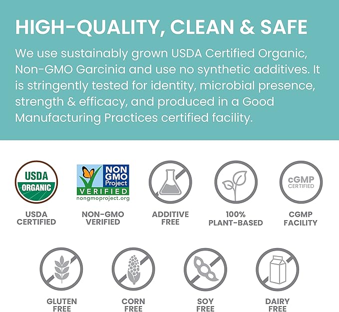 Himalaya Organic Garcinia Cambogia Herbal Supplement, Appetite Support, Lipid Metabolism, Weight Support, USDA Organic, Non-GMO, Vegan, 600 mg, 60 Plant-Based Caplets, 30 Day Supply-StrideForce Fitness