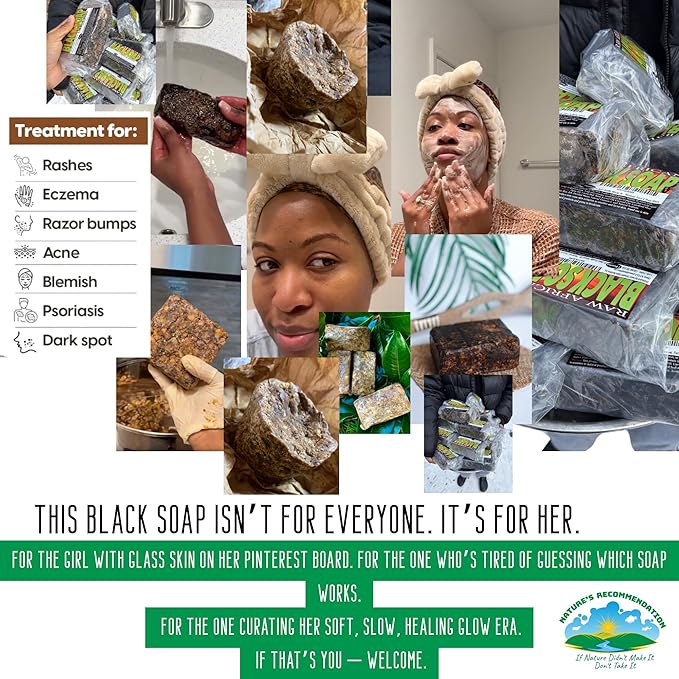 Pure Black Soap 1lb Bundle Deal with Neem toothpaste 6-pack