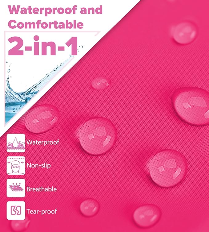 Aegend Fabric Swim Cap, Silicone Waterproof Layer - Breathable Cloth Swimming Cap, Keep Hair Dry with Hight Elasticity for Youth(8-16) Adult, 2 Sizes to Choose-StrideForce Fitness