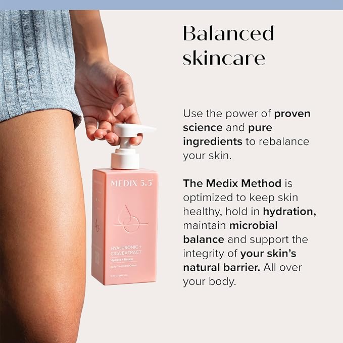 Medix 5.5 Hyaluronic Acid + Vitamin E Cream Body Lotion For Women | Hydrating Dry Skin Firming Lotion Minimizes Look Of Wrinkles, Stretch Marks, Cellulite, & Crepey Skin | Skin Care Products | 2-Pack-StrideForce Fitness