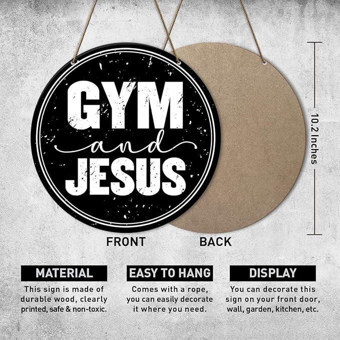 Gym Sign Decor, Home Gym Sign, Workout Room Fitness Room Decor Gym Sign Decoration, Gym Gift for Trainer Exercise Lover, Gym And Gym-StrideForce Fitness