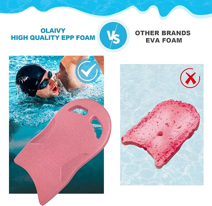 Swimming Kickboard, Lightweight and High Buoyancy Swim Training Board for Swimmers, Durable EPP Material, Ideal for Pool Exercise and Swimming Lessons-StrideForce Fitness